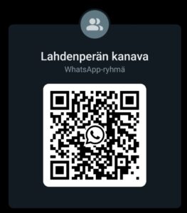 QR-koodi Lahdenperän kanavalle kirjautumista varten